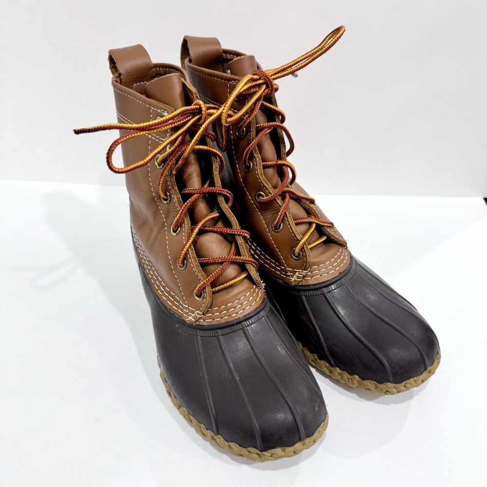 LL Bean Boots Mens 6 Original Bean Boots Duck Waterproof Rubber Leather 6” USA